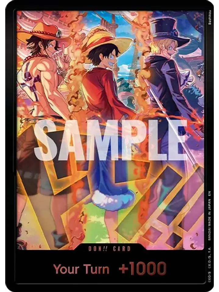 DON--000 (Alternate Art) DON!! Card (Ace, Luffy, Sabo) 1