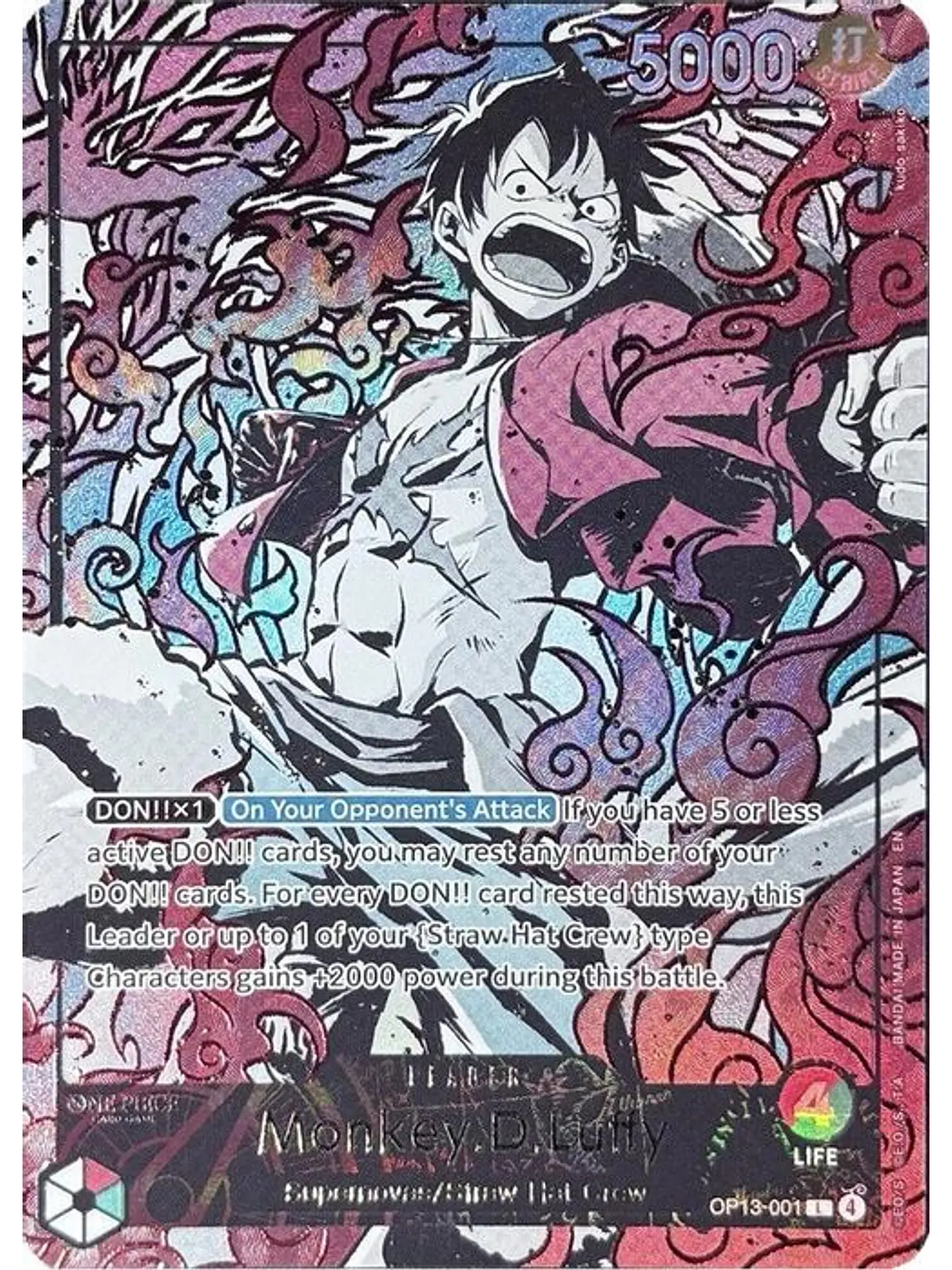 OP13-001 (Alternate Art) Monkey.D.Luffy 1