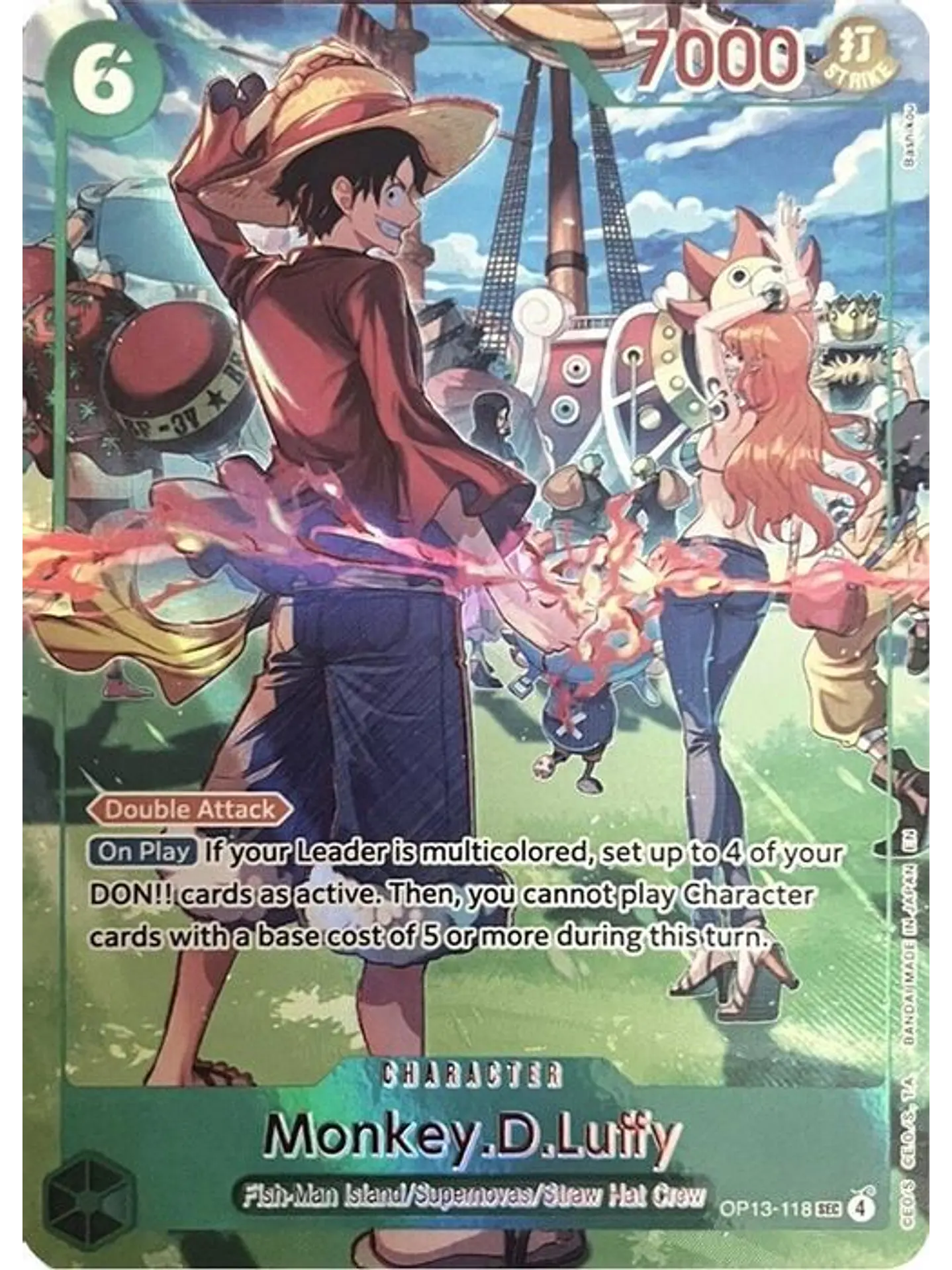 OP13-118 (Alternate Art) Monkey.D.Luffy (118) 1