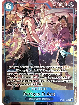 OP13-119 (Alternate Art) Portgas.D.Ace (119)