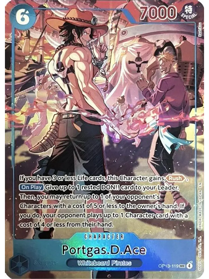 OP13-119 (Alternate Art) Portgas.D.Ace (119) 1