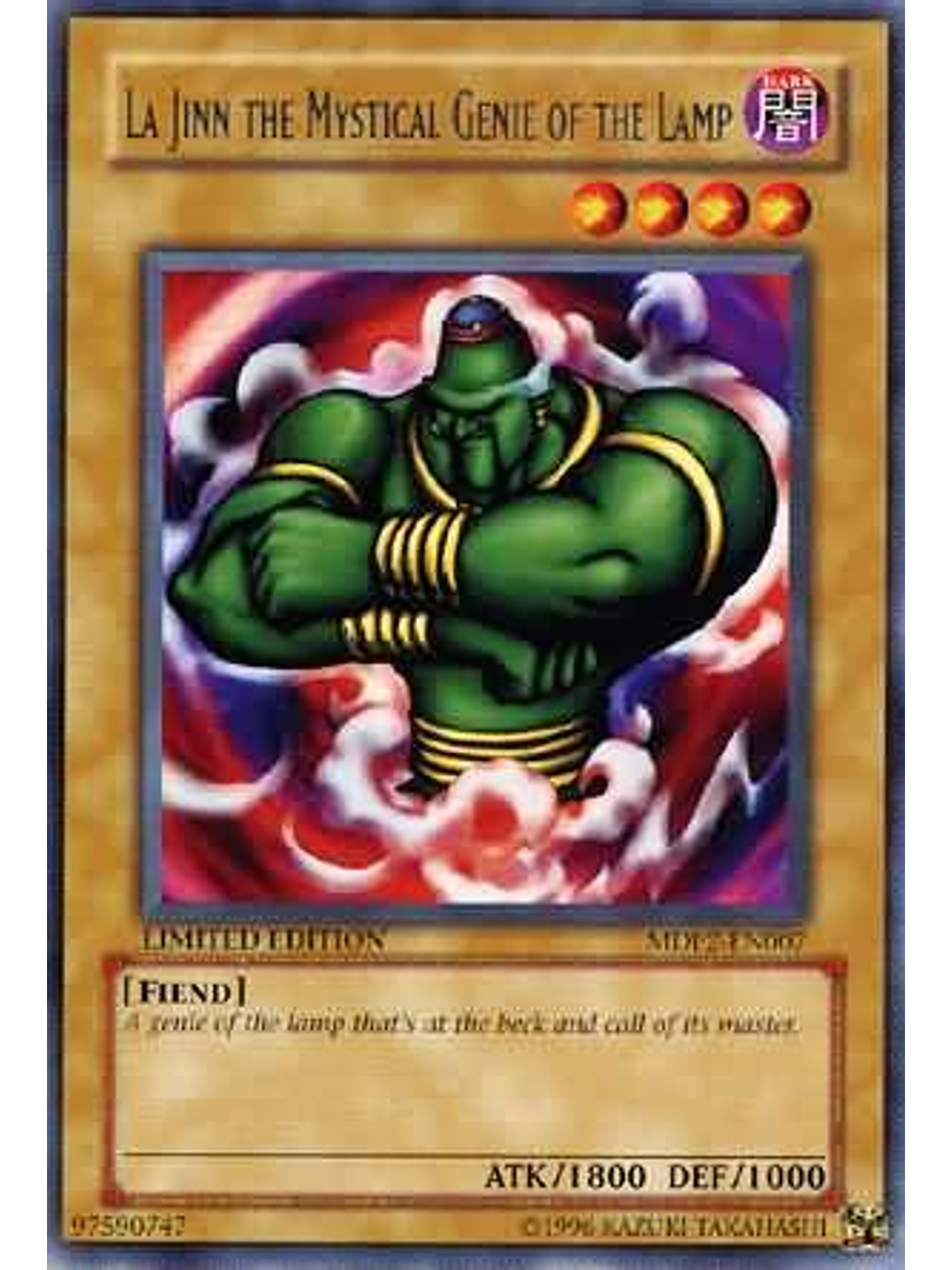 La Jinn The Mystical Genie Of The Lamp - MDP2-EN007 - Rare 1