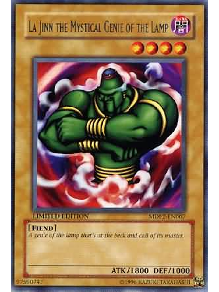 La Jinn The Mystical Genie Of The Lamp - MDP2-EN007 - Rare 1