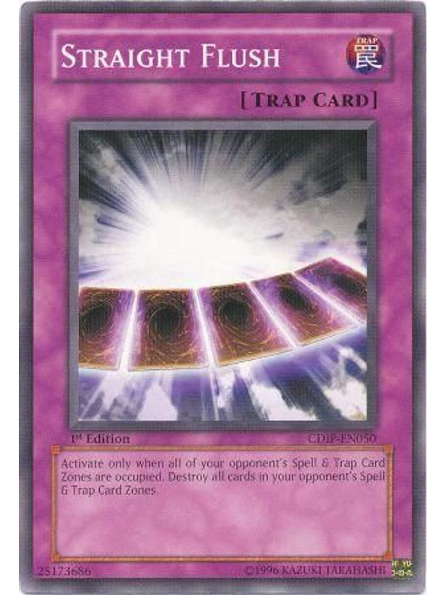 Straight Flush - CDIP-EN050 - Common 1st Edition 1