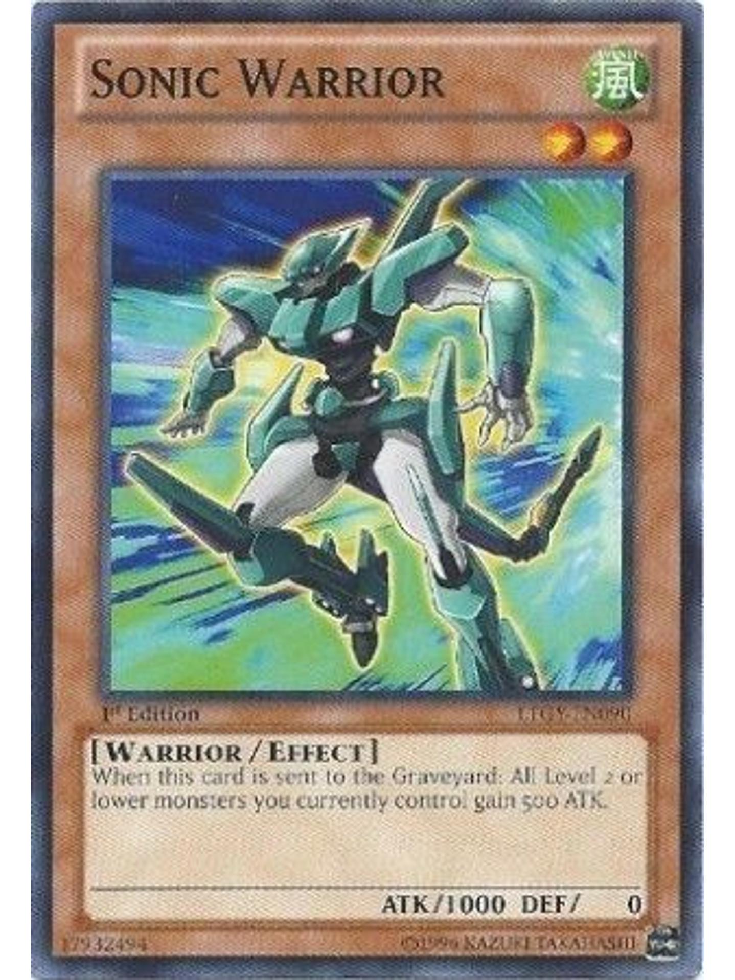Sonic Warrior - LTGY-EN090 - Common 1st Edition 1