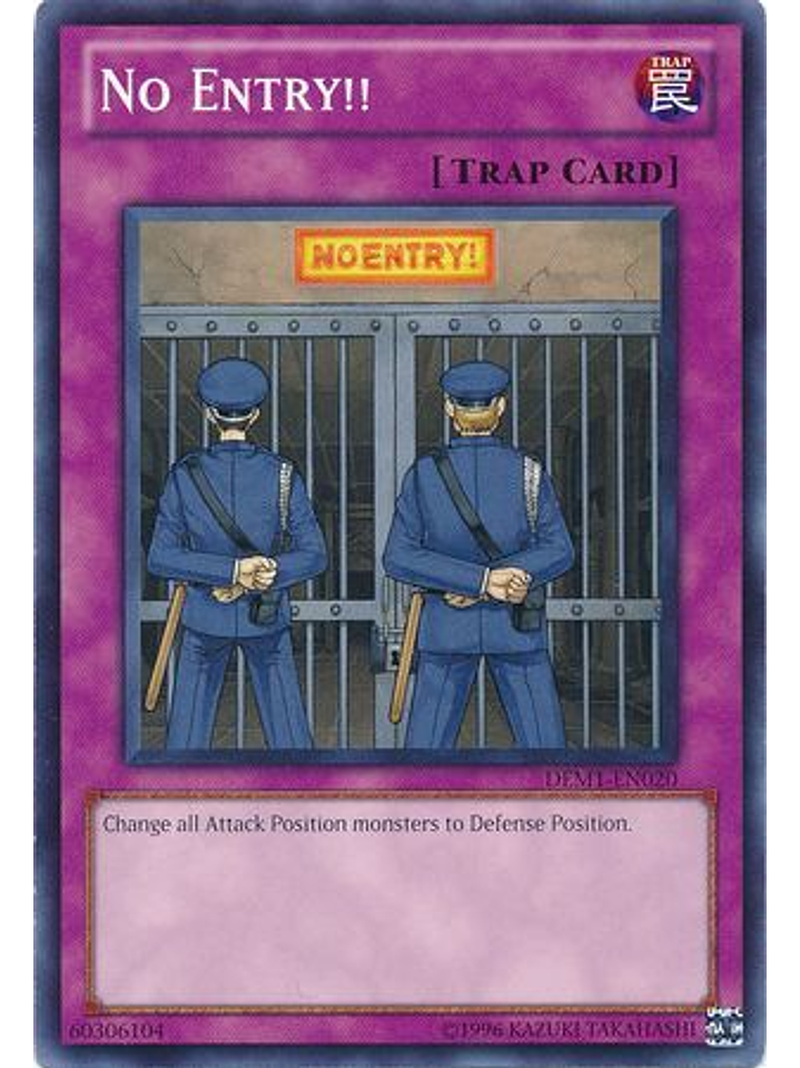 No Entry!! - DEM1-EN020 - Common 1