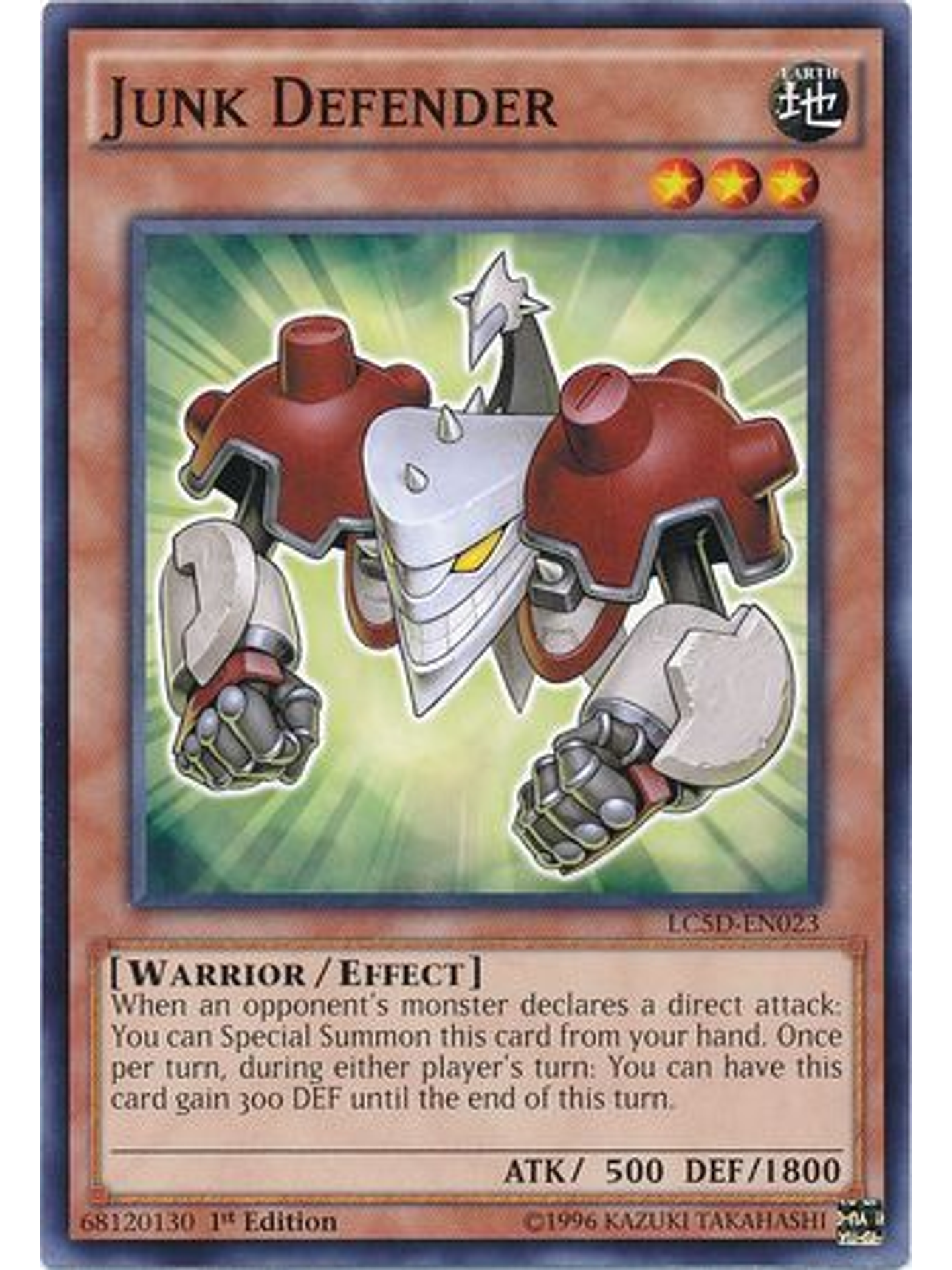 Junk Defender - LC5D-EN023 - Common 1st Edition 1
