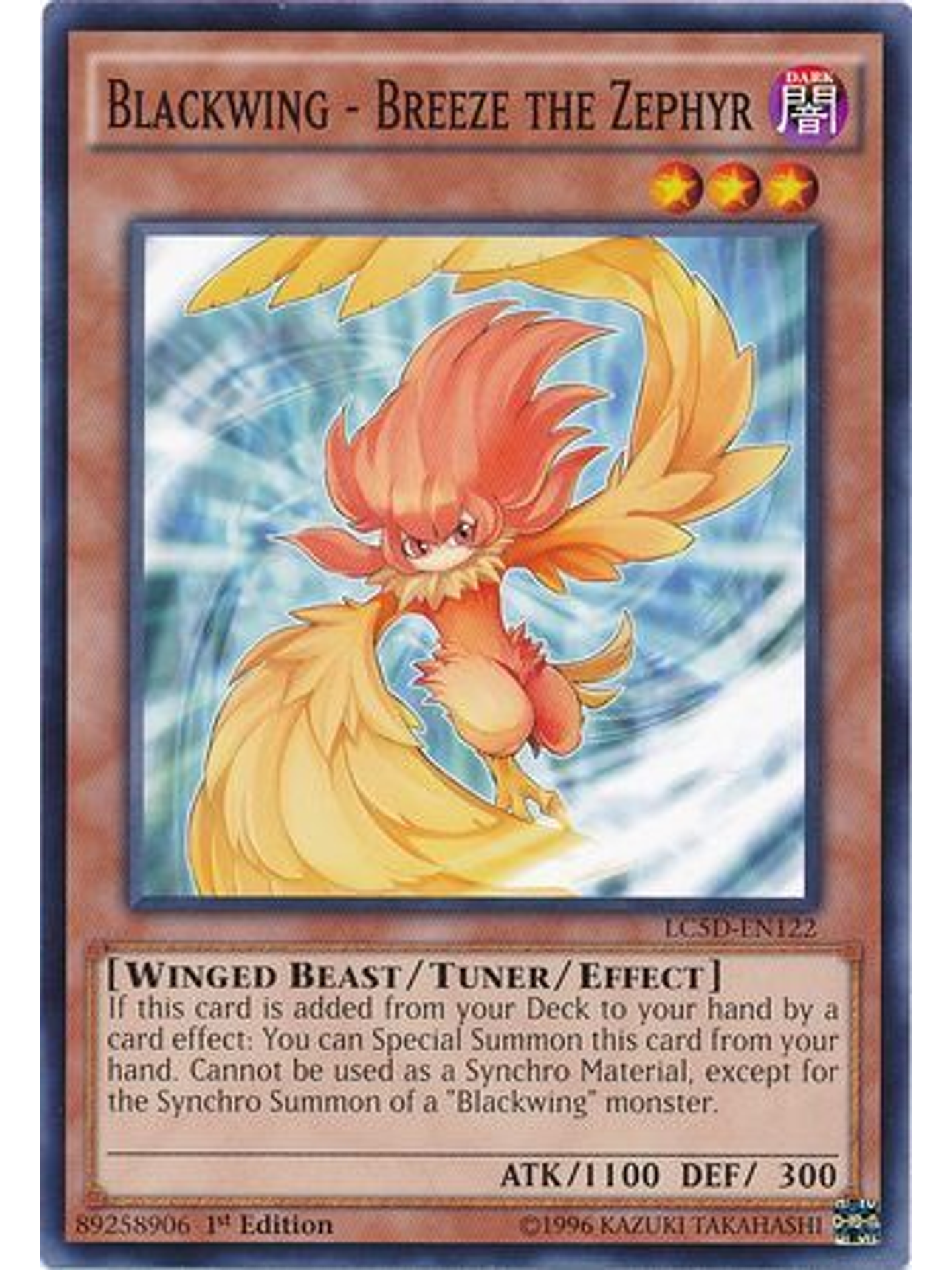 Blackwing - Breeze the Zephyr - LC5D-EN122 - Common 1st Edition 1