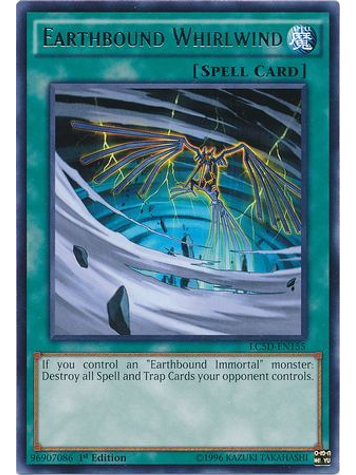 Earthbound Whirlwind - LC5D-EN155 - Rare 1st Edition 1