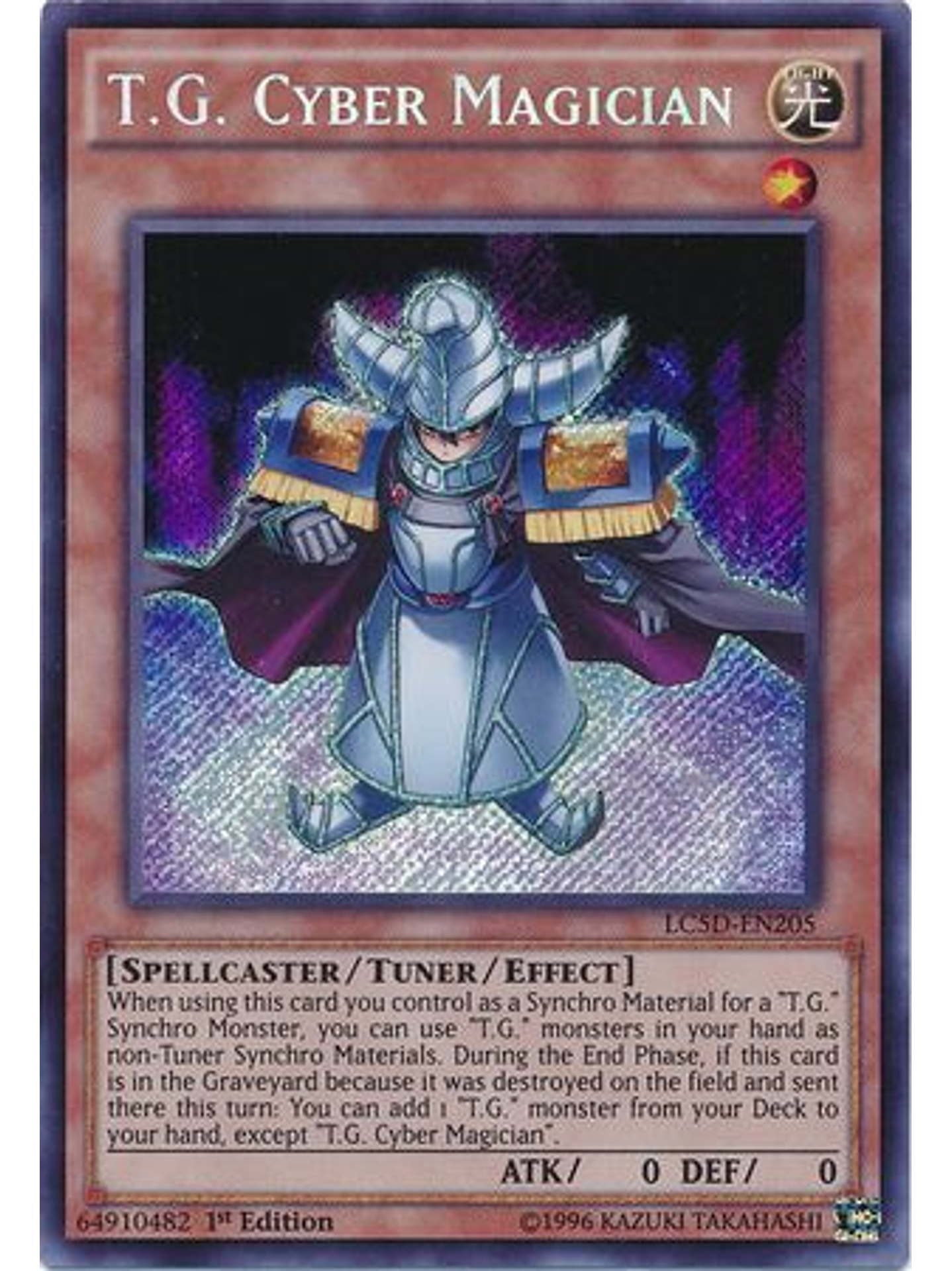 T.G. Cyber Magician - LC5D-EN205 - Secret Rare 1st Edition 1
