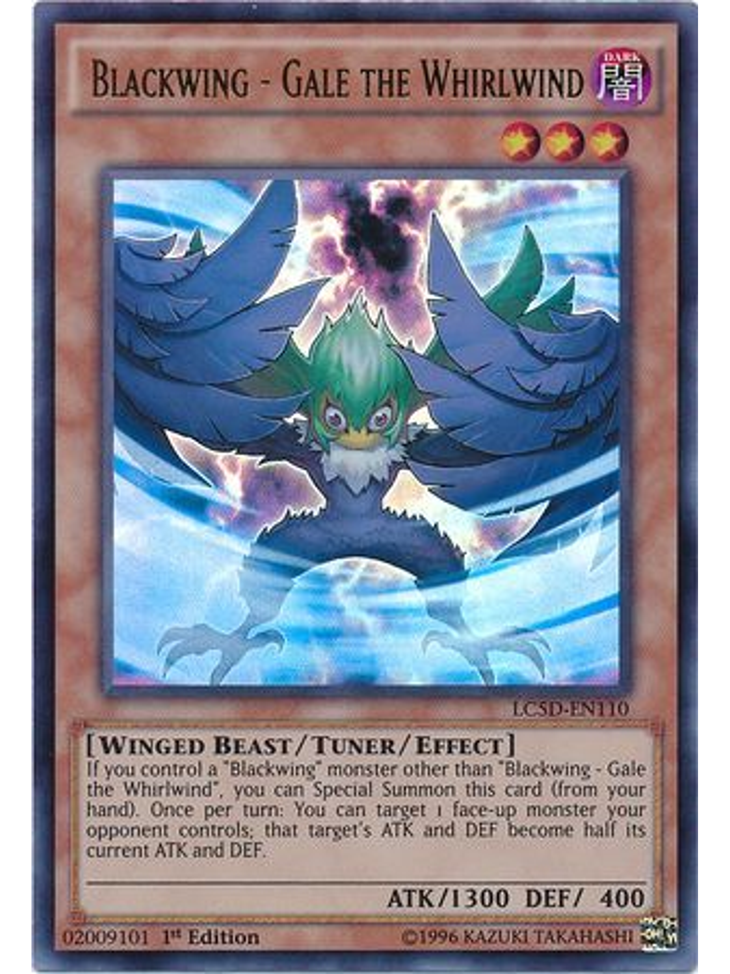 Blackwing - Gale the Whirlwind - LC5D-EN110 - Ultra Rare 1st Edition 1