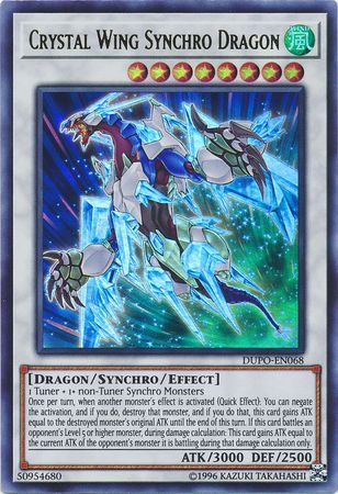 Crystal Wing Synchro Dragon - DUPO-EN068 - Ultra Rare Unlimited