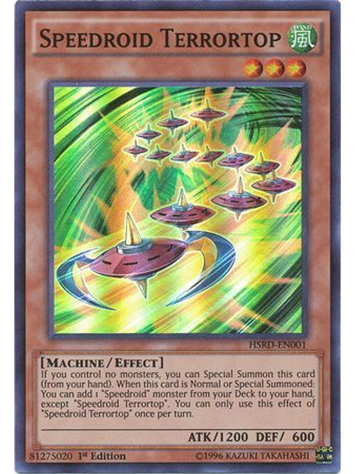 Speedroid Terrortop - HSRD-EN001 - Super Rare 1st Edition 1
