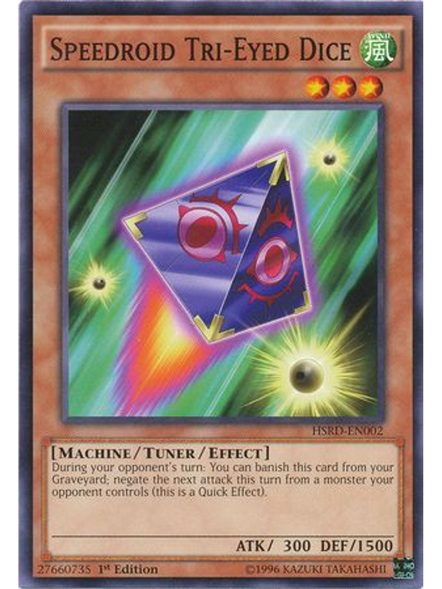 Speedroid Tri-Eyed Dice - HSRD-EN002 - Common 1st Edition 1