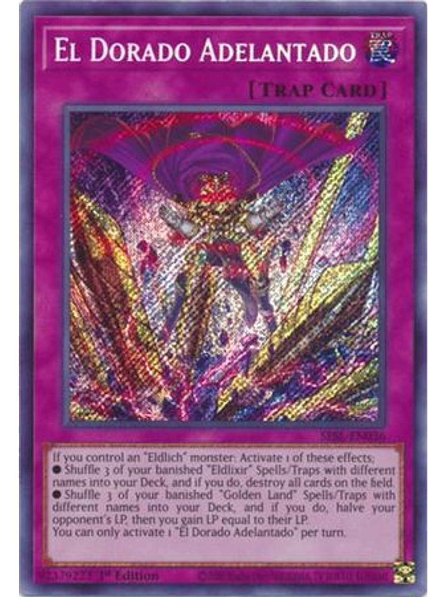 El Dorado Adelantado - SESL-EN036 - Secret Rare 1st Edition 1