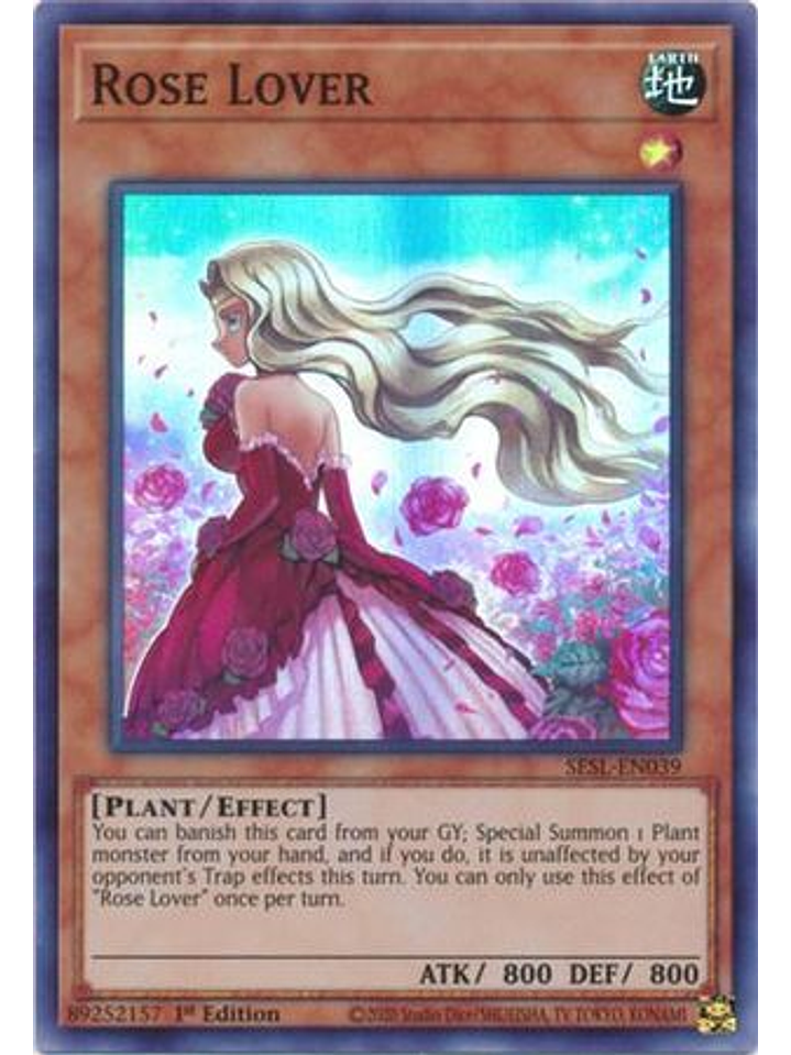 Rose Lover - SESL-EN039 - Super Rare 1st Edition 1