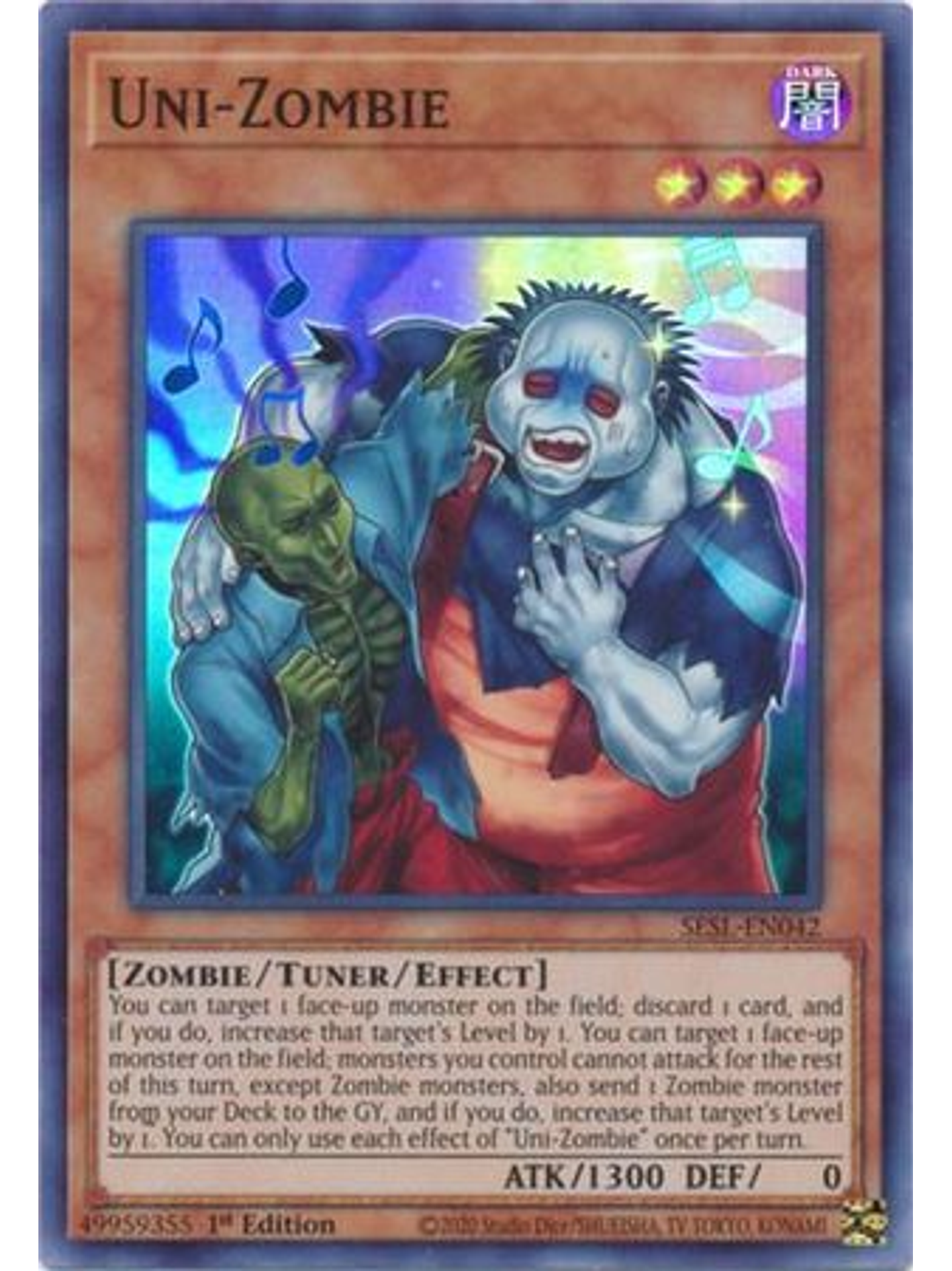 Uni-Zombie - SESL-EN042 - Super Rare 1st Edition 1