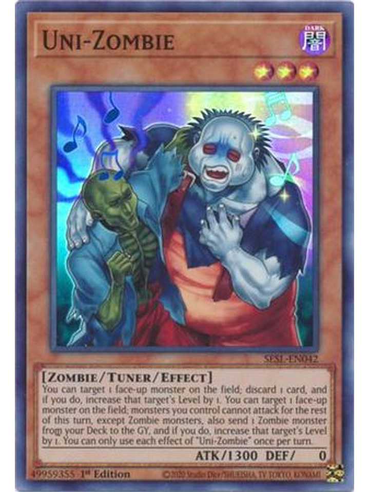 Uni-Zombie - SESL-EN042 - Super Rare 1st Edition 1
