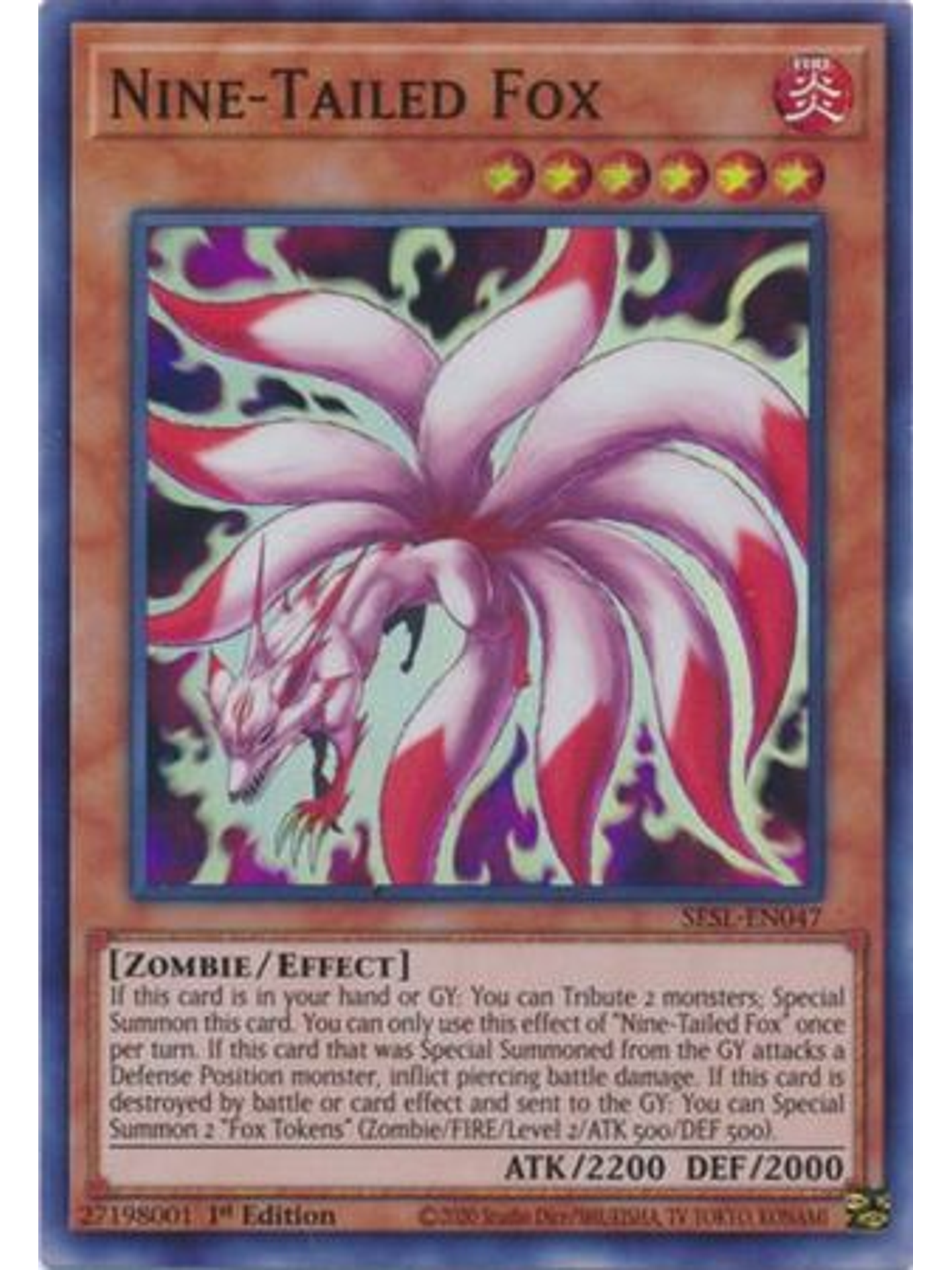 Nine-Tailed Fox - SESL-EN047 - Super Rare 1st Edition 1