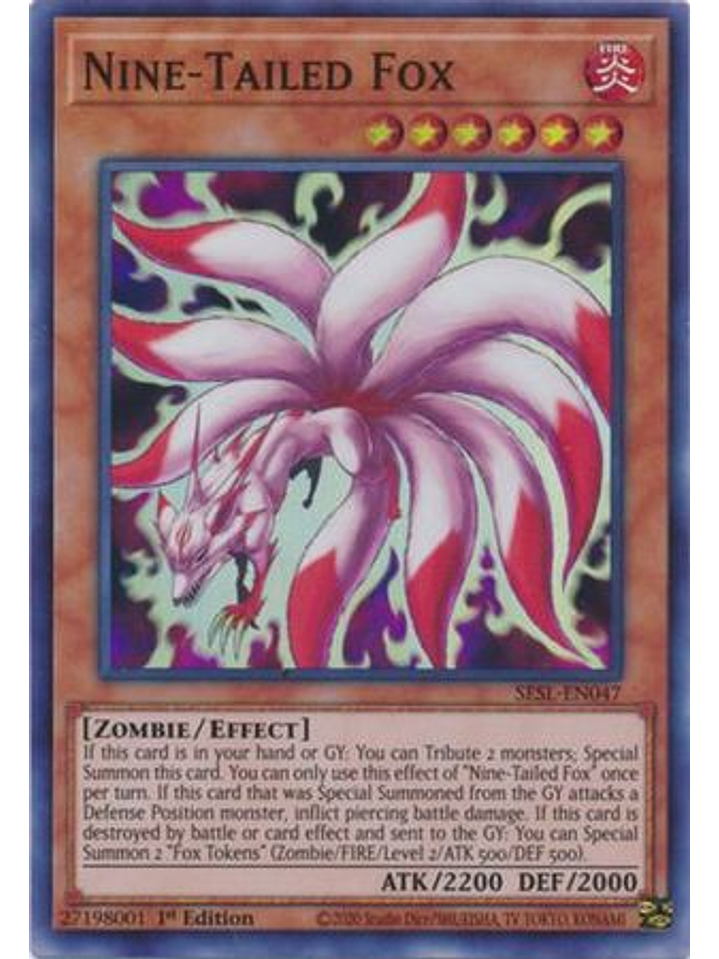 Nine-Tailed Fox - SESL-EN047 - Super Rare 1st Edition 1