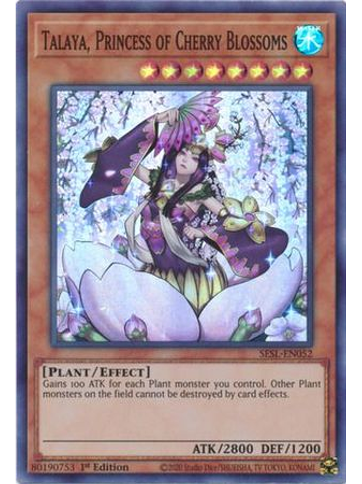 Talaya, Princess of Cherry Blossoms - SESL-EN052 - Super Rare 1st Edition 1
