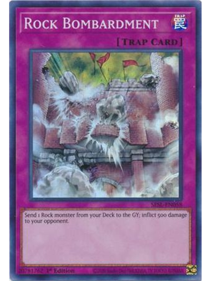 Rock Bombardment - SESL-EN058 - Super Rare 1st Edition 1