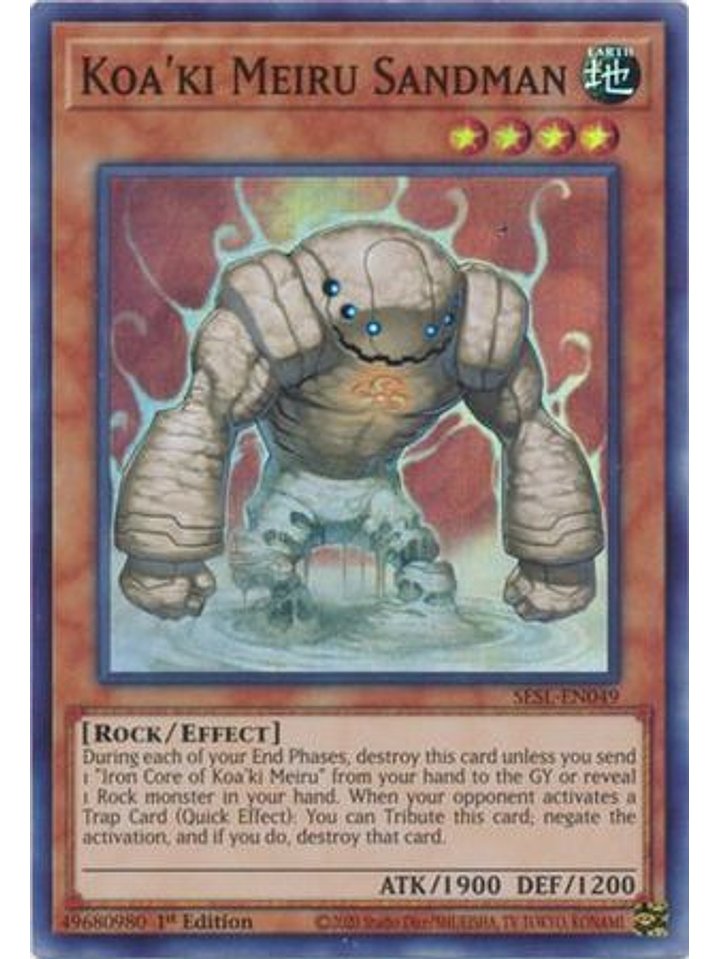 Koa'ki Meiru Sandman - SESL-EN049 - Super Rare 1st Edition 1