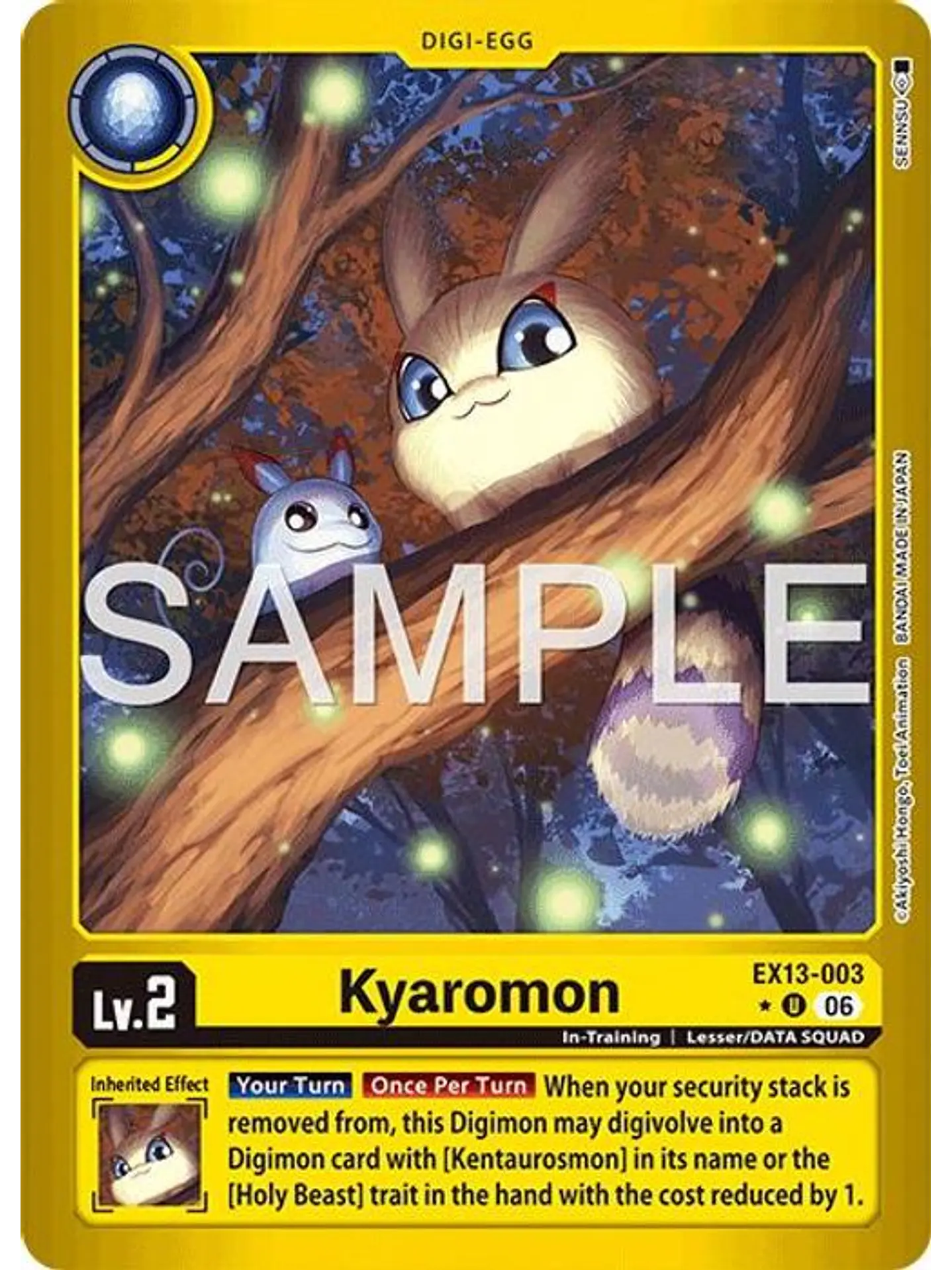 EX13-003 (Limited Foil) Kyaromon 1