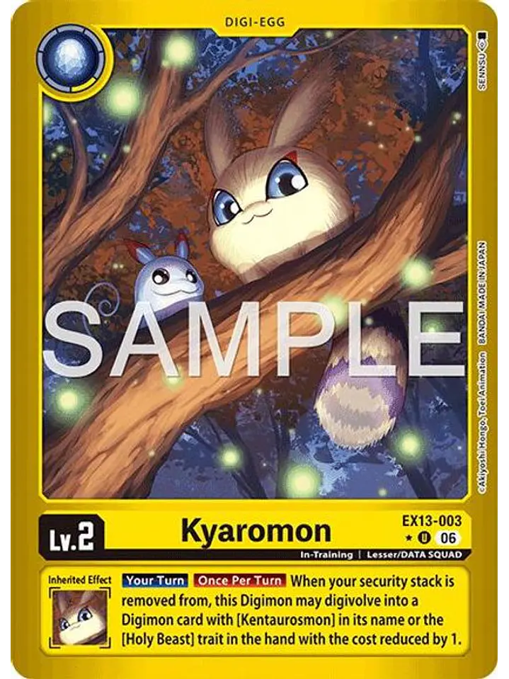 EX13-003 (Limited Foil) Kyaromon 1