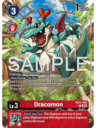 EX13-008 (Alternate Art) Dracomon
