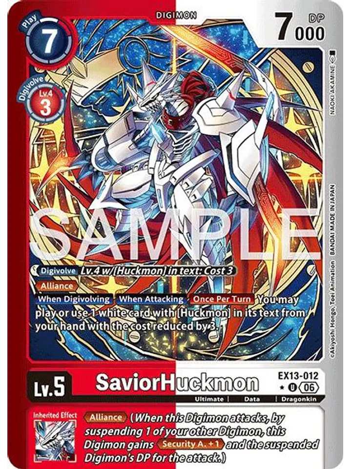 EX13-012 (Limited Foil) SaviorHuckmon 1