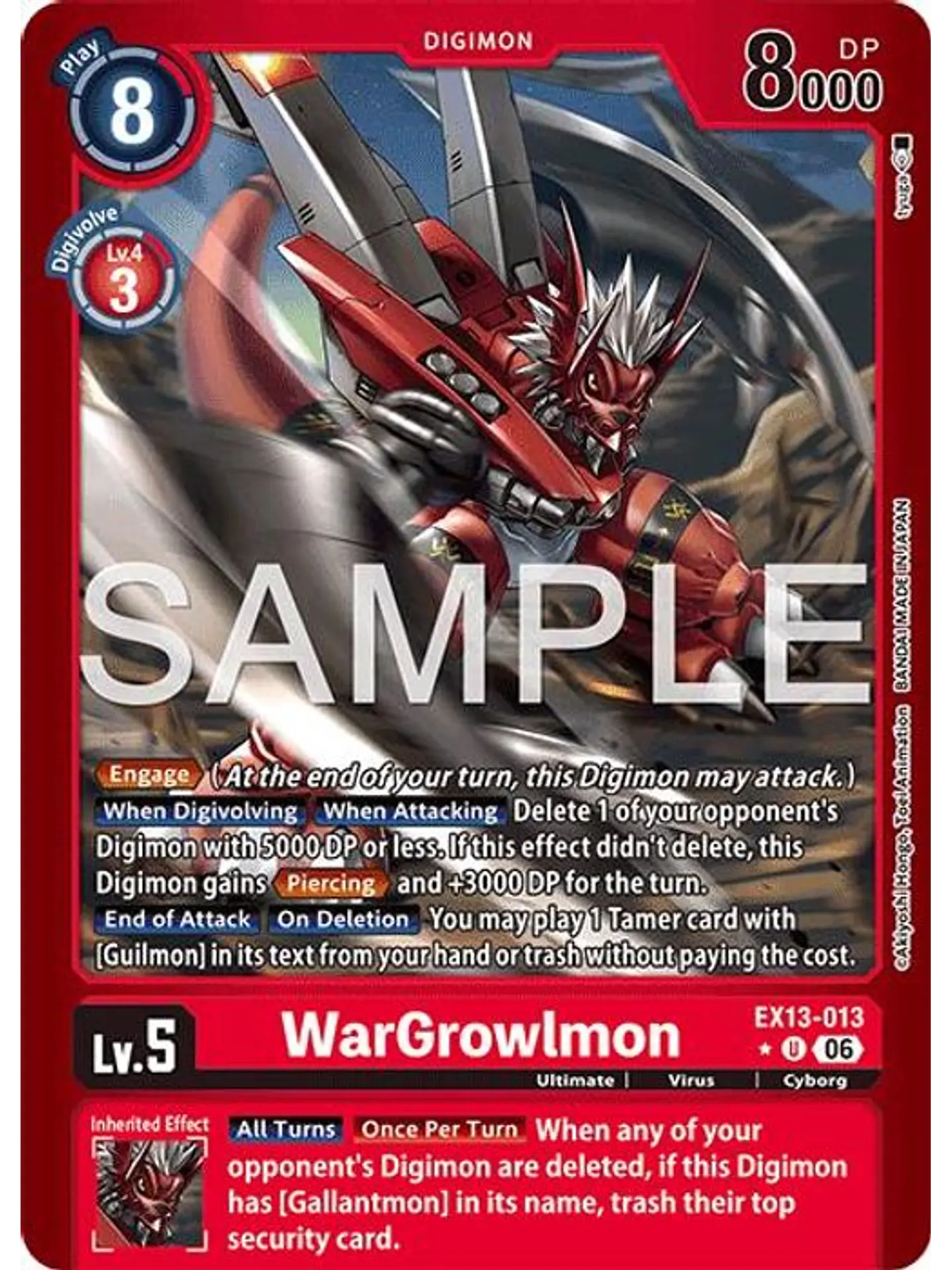 EX13-013 (Limited Foil) WarGrowlmon 1