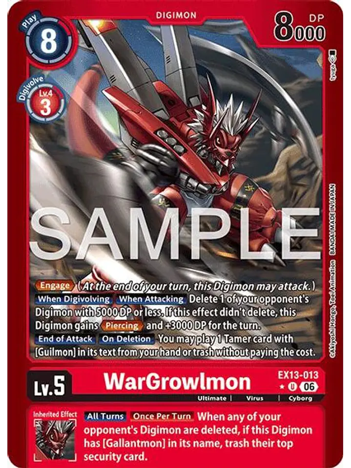 EX13-013 (Limited Foil) WarGrowlmon 1
