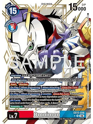 EX13-016 (Alternate Art) Omnimon