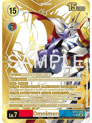 EX13-016 (Rare Pull) Omnimon