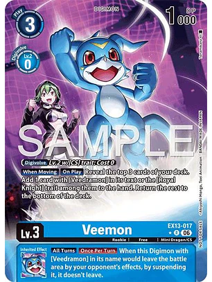 EX13-017 (Alternate Art) Veemon