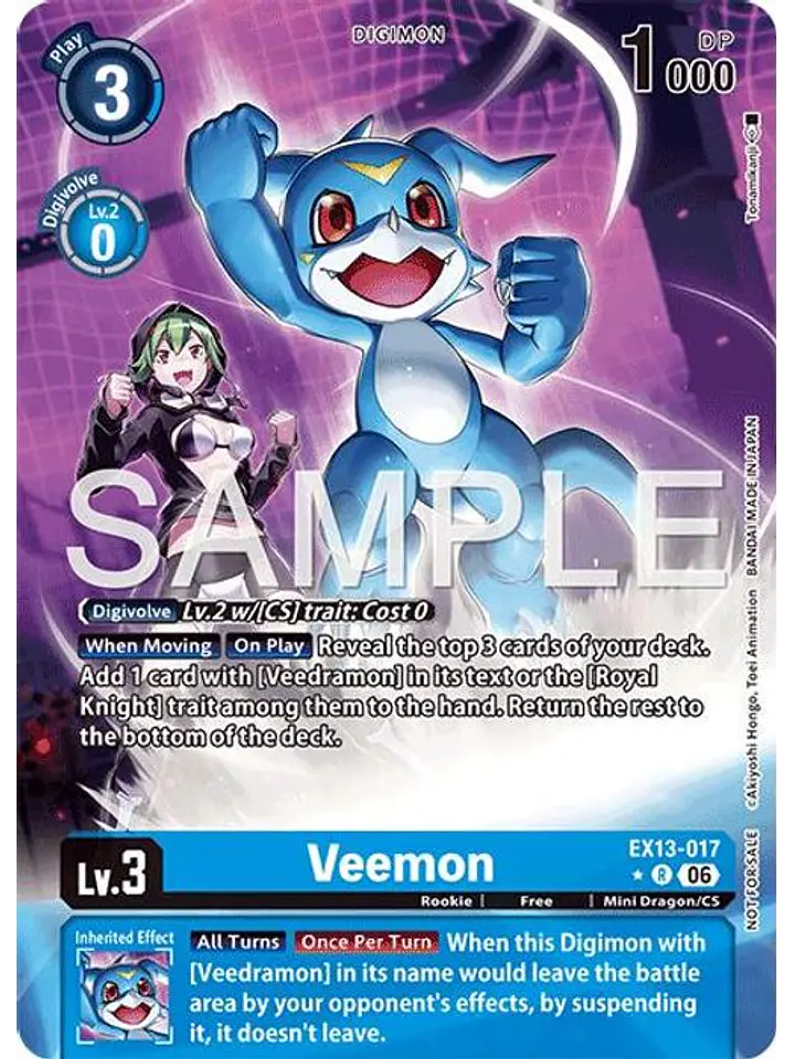 EX13-017 (Alternate Art) Veemon 1