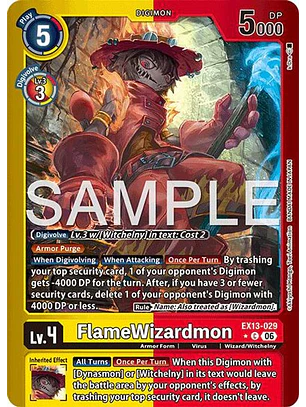 EX13-029 (Limited Foil) FlameWizardmon