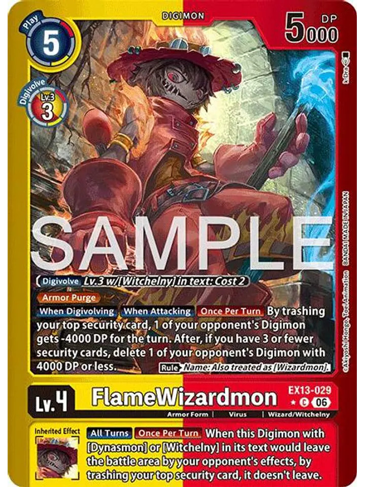 EX13-029 (Limited Foil) FlameWizardmon 1