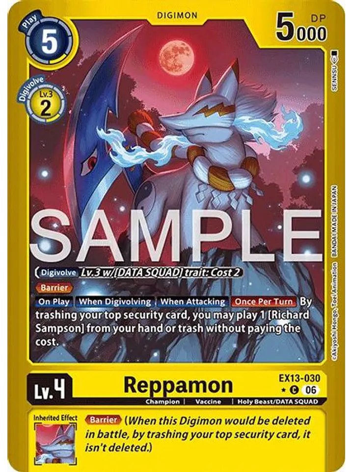 EX13-030 (Limited Foil) Reppamon 1