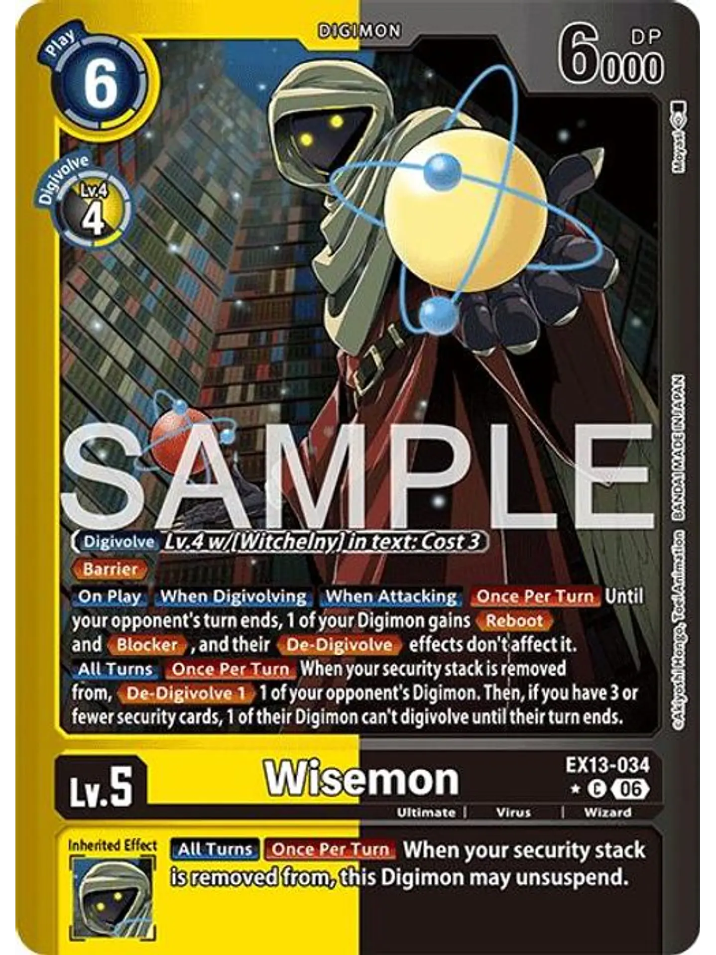 EX13-034 (Limited Foil) Wisemon 1
