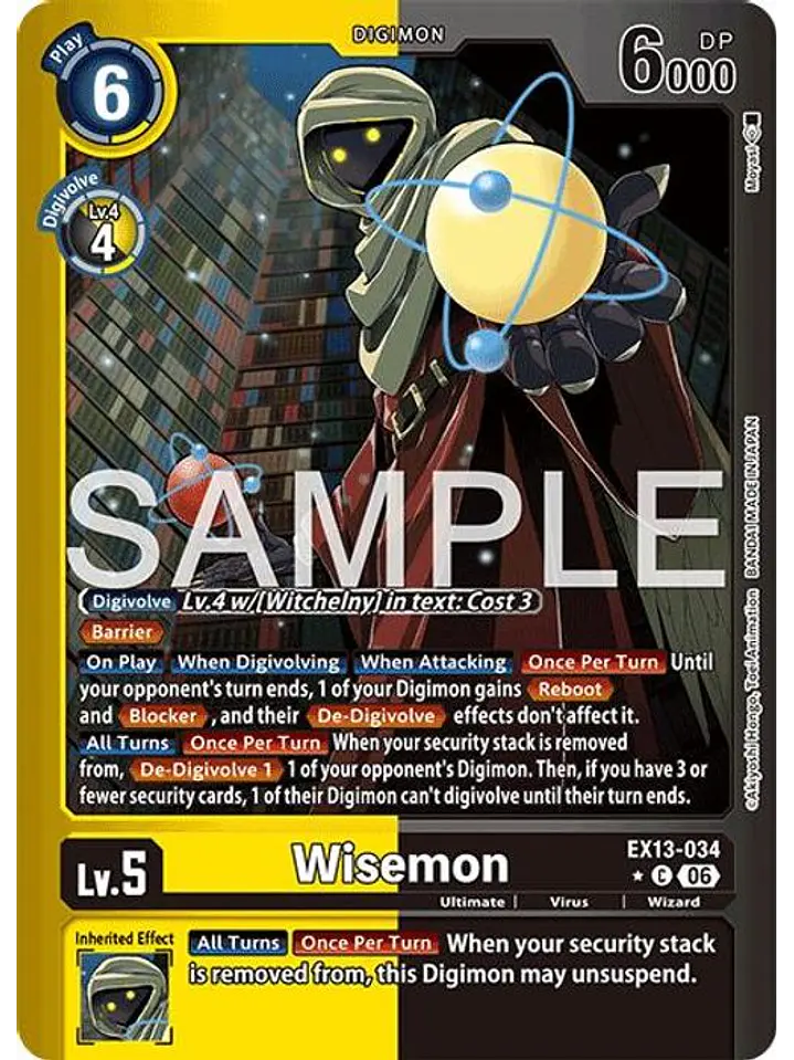 EX13-034 (Limited Foil) Wisemon 1