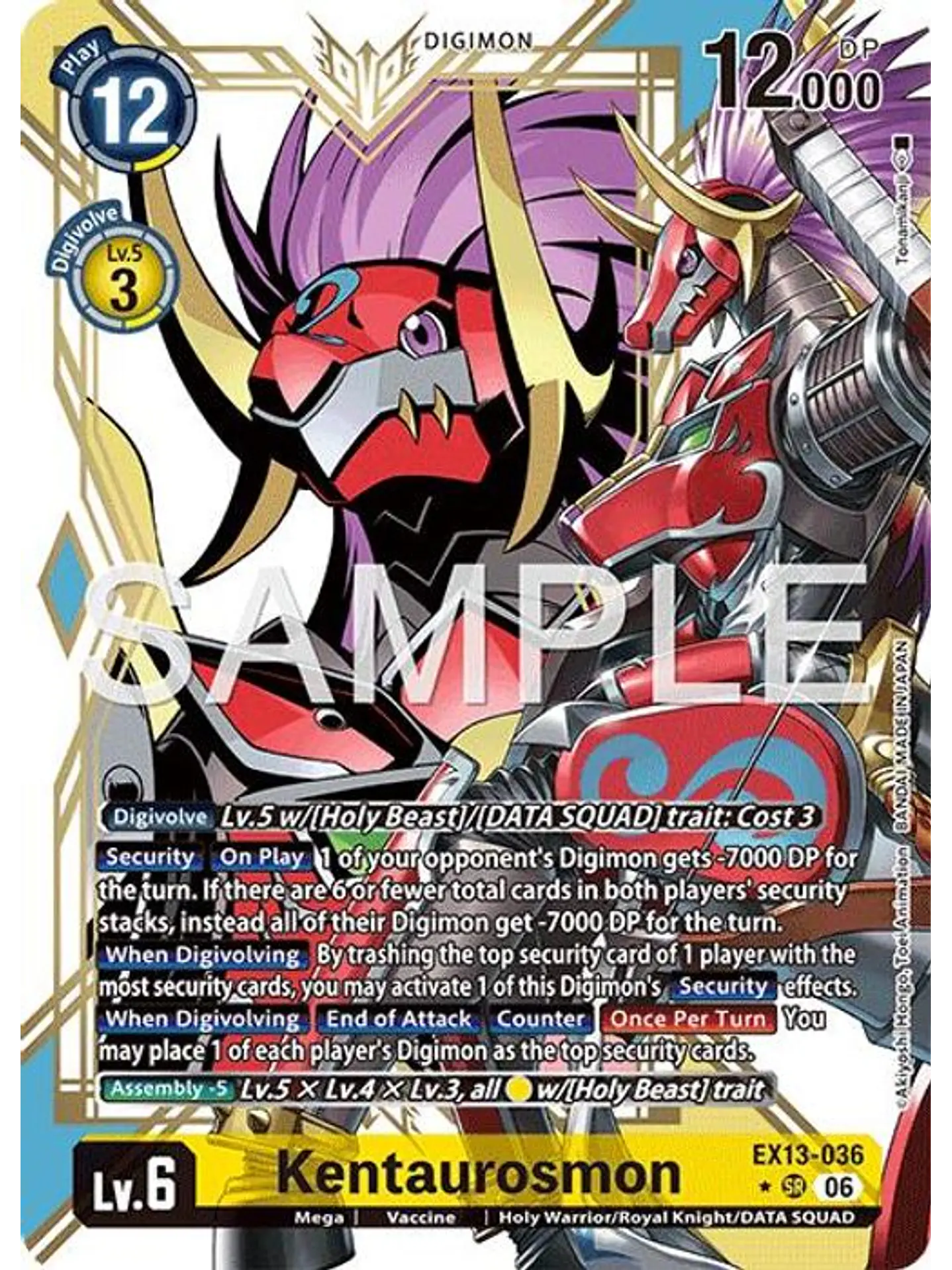 EX13-036 (Alternate Art) Kentaurosmon 1
