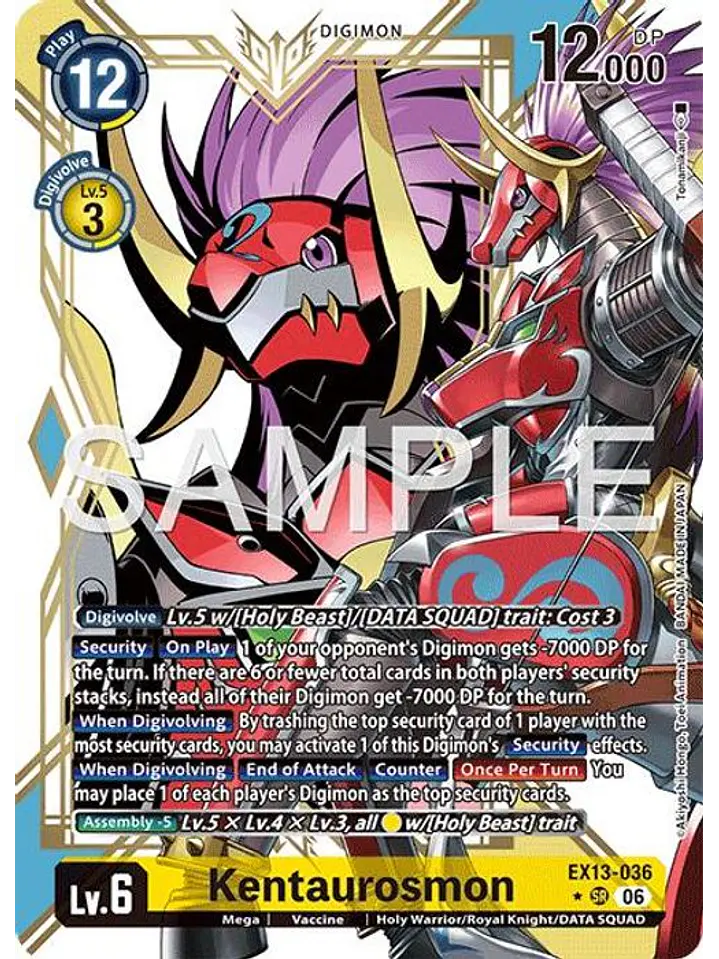 EX13-036 (Alternate Art) Kentaurosmon 1