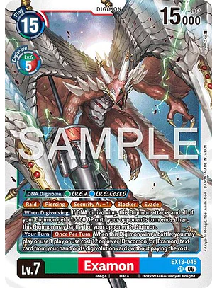 EX13-045 SR Examon