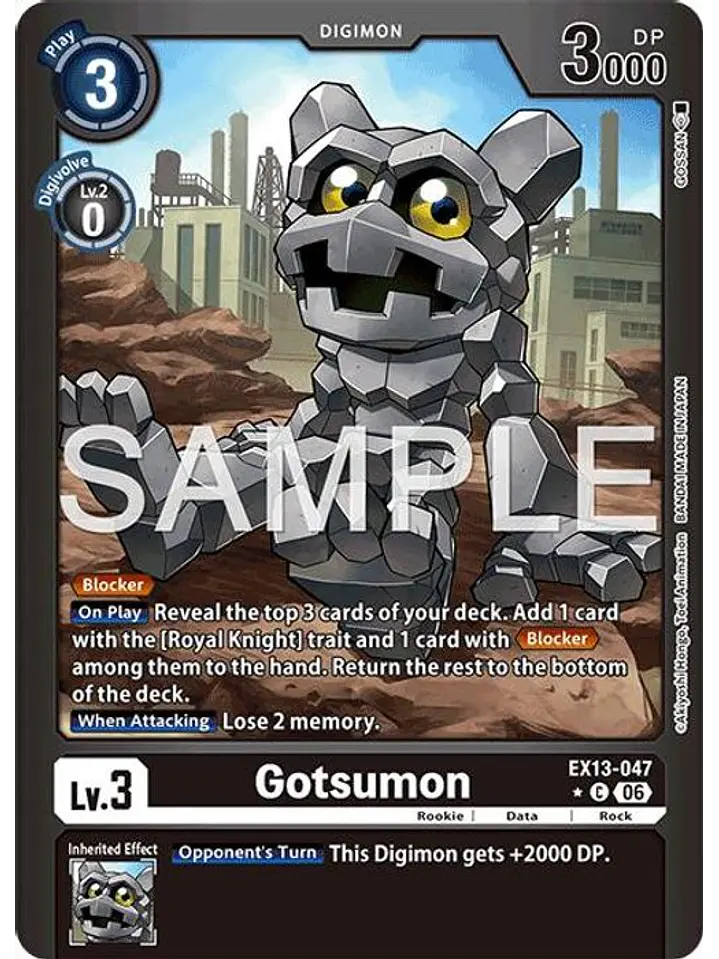 EX13-047 (Limited Foil) Gotsumon 1