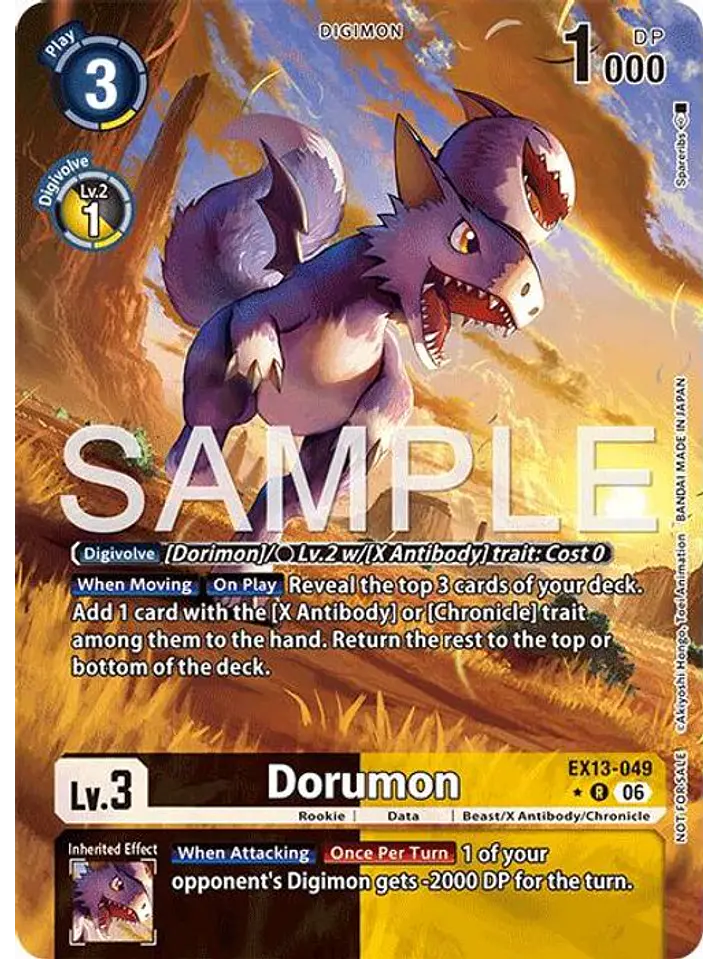 EX13-049 (Alternate Art) Dorumon 1