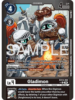 EX13-052 (Limited Foil) Gladimon