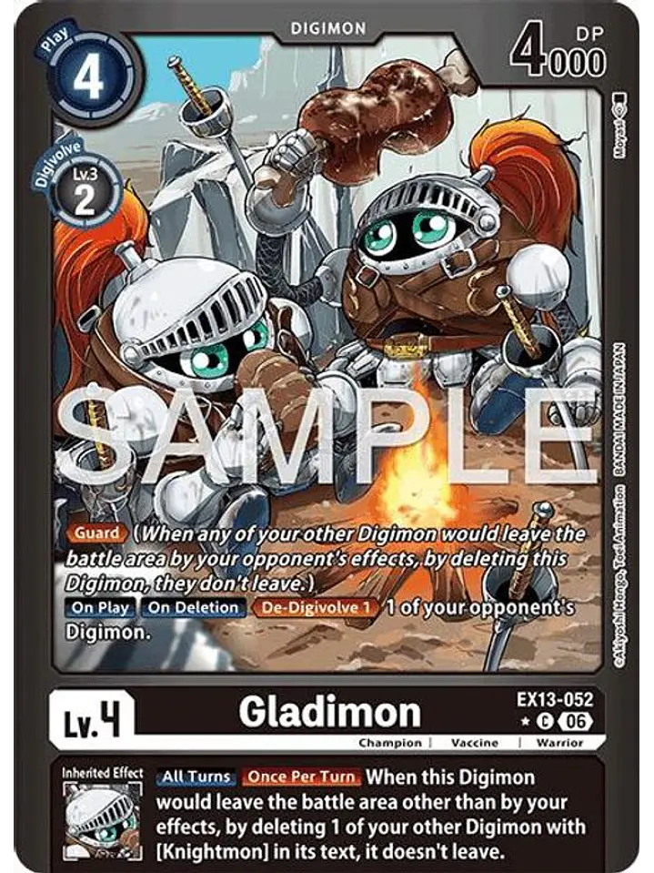 EX13-052 (Limited Foil) Gladimon 1