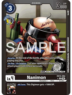 EX13-054 (Limited Foil) Nanimon